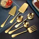 6-Piece Golden Stainless Steel Kitchen Utensil Set