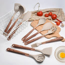10-Piece Silicone Kitchen Utensil Set with Rose Organizer