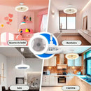 Ventilador de Teto com Luminária e Controle Remoto