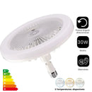 Ventilador de Teto com Luminária e Controle Remoto