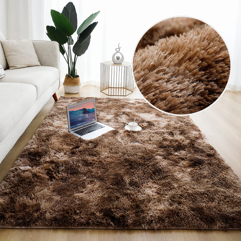 Shaggy Rug - Brown Blend