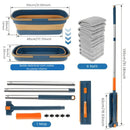 Mop de Limpeza Flat Slim 360º + Balde Dobrável