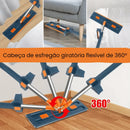 Mop de Limpeza Flat Slim 360º + Balde Dobrável
