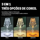 Abajur de Mesa LED Sem Fio 3 em 1 Premium