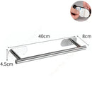 Premium Stainless Steel Bathroom Accessories - No Drill Installation