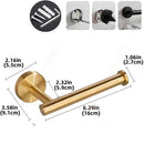 Premium Stainless Steel Gold Bathroom Accessories - No-Drill Installation