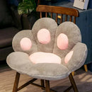Almofada de Pelúcia Pata de Gato Decorativa para Casa
