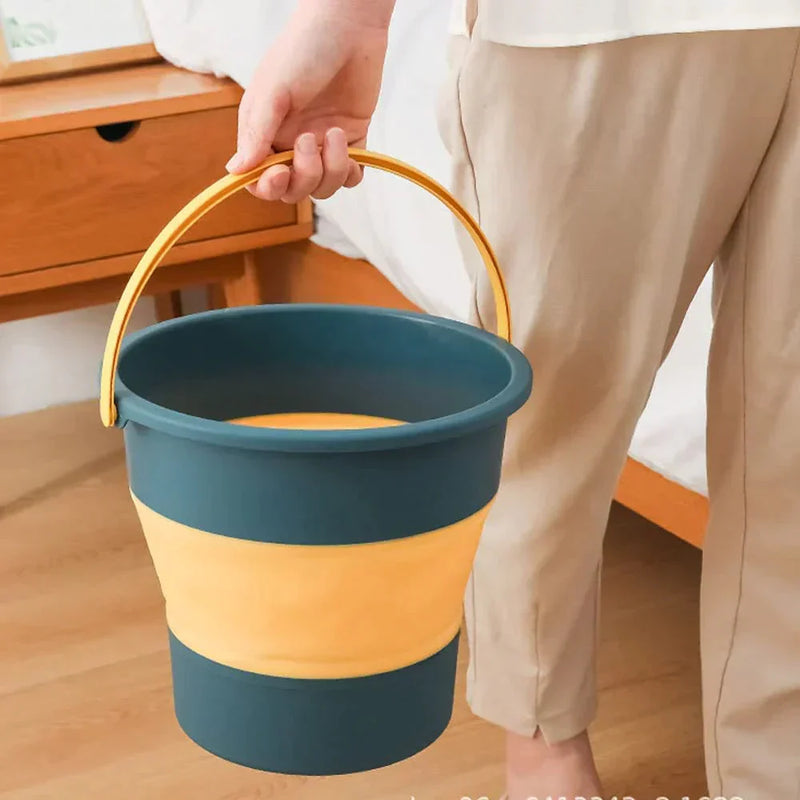 Balde de Silicone Retrátil Dobrável para Limpeza | FlexiBucket™