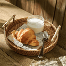 Luxury Wicker Decorative Tray with Handles