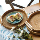Luxury Wicker Decorative Tray with Handles