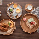 Luxury Wicker Decorative Tray with Handles