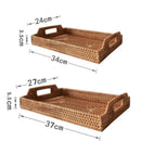 Bandeja Decorativa de Vime Multiuso