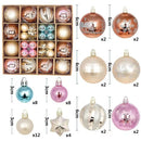 Bolas de Natal Sortidas - Kit com 44 Unidades