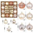 Bolas de Natal Sortidas - Kit com 44 Unidades