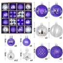 Bolas de Natal Sortidas - Kit com 44 Unidades