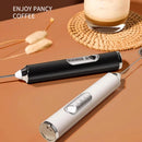 Batedor Misturador Elétrico Portátil para Bebidas, Leite, Café
