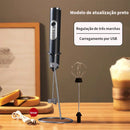 Batedor Misturador Elétrico Portátil para Bebidas, Leite, Café