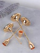Castical Dourado Estilo Europeu 3 Peças