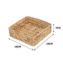 Cesta Organizadora de Palha Estilo Rattan