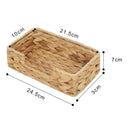 Cesta Organizadora de Palha Estilo Rattan
