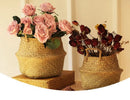 Straw Basket (wicker/rattan/seagrass) for Organization, Clothes, or Plants (pot)
