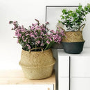 Straw Basket (wicker/rattan/seagrass) for Organization, Clothes, or Plants (pot)