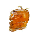 Skull-shaped glass for beverages