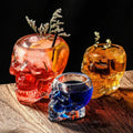 Skull-shaped glass for beverages