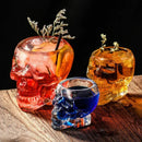 Skull-shaped glass for beverages