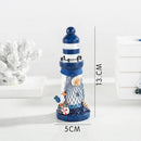 Decoração para Casa Mini Farol Marinho de Madeira