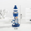 Decoração para Casa Mini Farol Marinho de Madeira