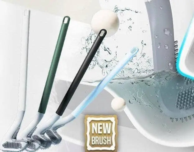 Escova de Silicone Antibacteriana para Banheiro