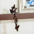 Escultura Decorativa Homem e Mulher em Resina