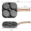 Non-Stick 4-Hole Multipurpose Egg Frying Pan
