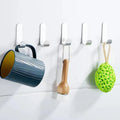 Multi-Purpose Wall Hook - No-Drill Installation 5 units
