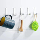Multi-Purpose Wall Hook - No-Drill Installation 5 units