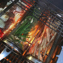 Grill portátil em formato de cilindro para churrasco