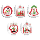 Wooden Christmas Tree Hanging Ornament