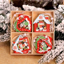 Wooden Christmas Tree Hanging Ornament