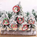 Wooden Christmas Tree Hanging Ornament