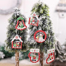 Wooden Christmas Tree Hanging Ornament