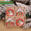 Wooden Christmas Tree Hanging Ornament
