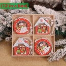 Wooden Christmas Tree Hanging Ornament