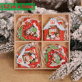 Wooden Christmas Tree Hanging Ornament
