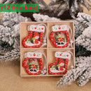 Wooden Christmas Tree Hanging Ornament
