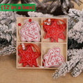 Wooden Christmas Tree Hanging Ornament