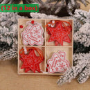Wooden Christmas Tree Hanging Ornament