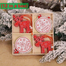 Wooden Christmas Tree Hanging Ornament