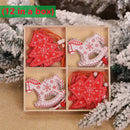 Wooden Christmas Tree Hanging Ornament