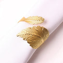 Leaf Napkin Ring Set – 6 Pieces